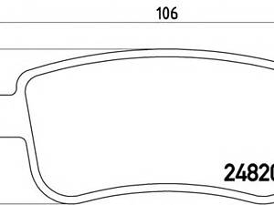 Brembo P 68 041. Гальмівні колодки