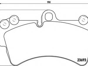 Brembo P 85 065. Гальмівні колодки