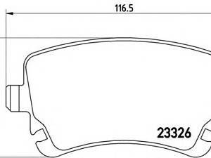 Brembo P 85 076. Гальмівні колодки