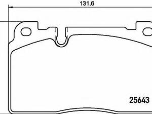 Brembo P 85 133. Комплект гальмівних колодок з 4 шт. дисків