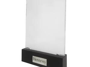 Брендированные подставки под меню Hennessy. Менюхолдер для кафе, ресторанов, баров. 105х148мм