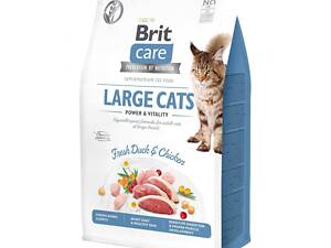 Brit Корм для кошек крупных пород Brit Care Large Cats Power & Vitality 0,4 кг, с курицей и уткой