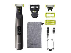 Бритва электрическая Philips OneBlade Pro 360, Li-Ion, сух.+волог., индикатор заряда, мягкий чехол, черный (QP6552/15)