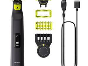 Бритва электрическая Philips OneBlade Pro 360, Li-Ion, сух.+волог., индикатор заряда, черный (QP6542/15)