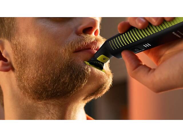 Бритва электрическая Philips OneBlade Pro, Li-Ion, сух.+волог., индикатор заряда, черный (QP6506/15) - Фото 10