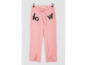 Брюки для девочек свободного кроя, цвет розовый, 247R3821