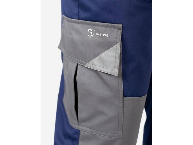 Брюки антистатические INSIGHT ANTISTAT темно-синие/cерые, L H4 - Фото 5
