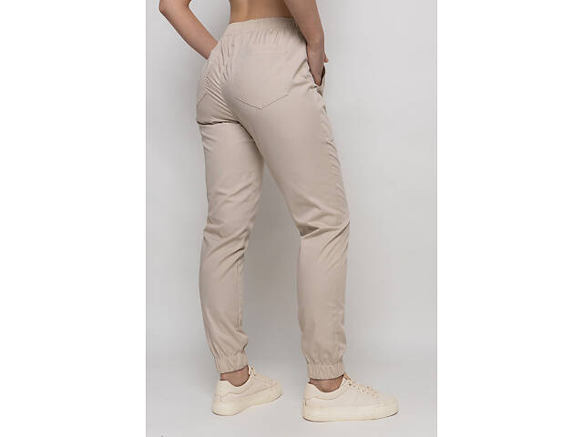 Брюки жіночі Афіна котон кремовий розмір 42 - Спецодяг для кухарів та медиків - Фото 2