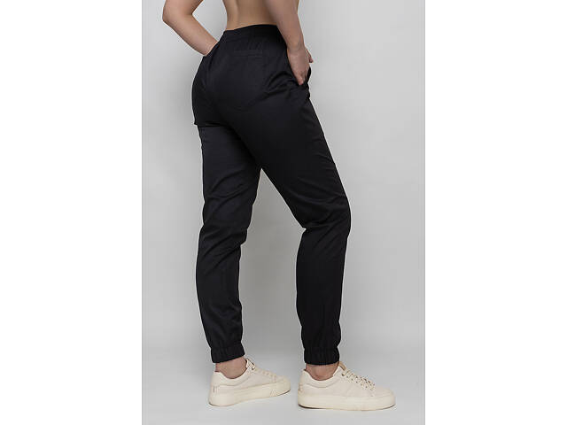 Брюки женские Афина стрейч черный р.56 (42-60) - Спецодежда для поваров и медиков - Фото 2