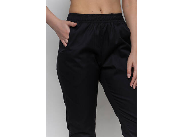 Брюки женские Афина стрейч черный р.56 (42-60) - Спецодежда для поваров и медиков - Фото 6