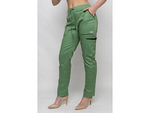 Брюки жіночі Емелі стрейч дерен/чорний розмір 50 - Спецодяг для кухарів та медиків