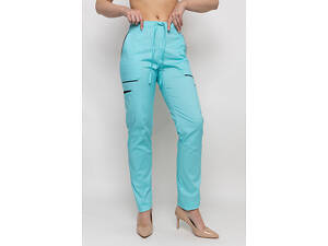 Брюки жіночі Емелі стрейч ментоловий розмір 52 - Спецодяг для кухарів та медиків