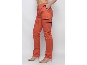 Брюки жіночі Емелі стрейч теракотовий розмір 56 - Спецодяг для кухарів та медиків