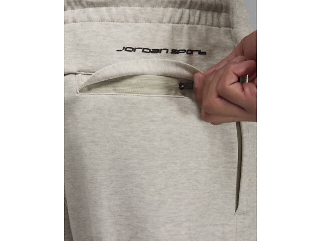 Штани чоловічі Nike Dri-Fit Sport Hoop Fleece L Бежеві (FV8604-050) - Фото 4