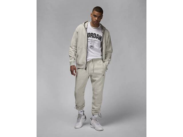 Штани чоловічі Nike Dri-Fit Sport Hoop Fleece L Бежеві (FV8604-050) - Фото 6