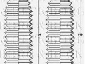 BSG3421 BORG&BECK - Пыльник рулевой рейки кол-во BORG&amp BECK BSG3421 на OPEL ASTRA J