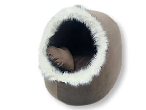 Будка для кішок Амур коричнева No1 360х370х320