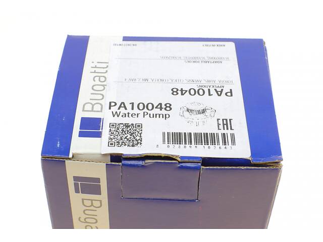 BUGATTI PA10048 Водяной насос Toyota Avensis/Corolla/Matrix 1.4-1.8/VVT-i/1.4-1.6 16V/1.8 4WD 00-14 (R/B) (6 лоп) - Фото 7