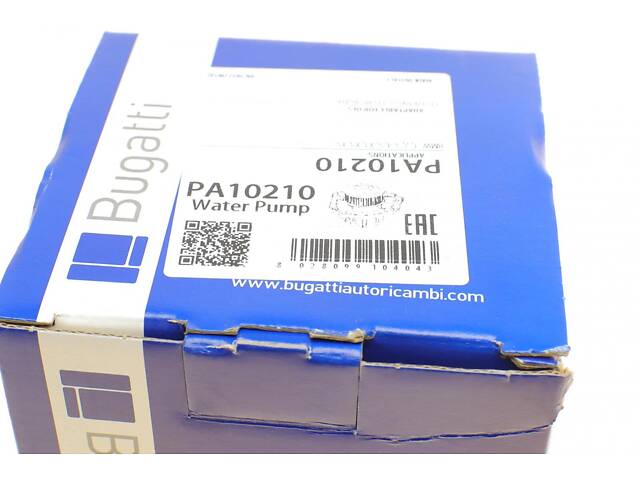 BUGATTI PA10210 Помпа води BMW 3 (E90/F30)/5 (F10/F07)/X5 (F15) 2.0d 09- (B/B) (6 лоп) (N47/B47) - Фото 10