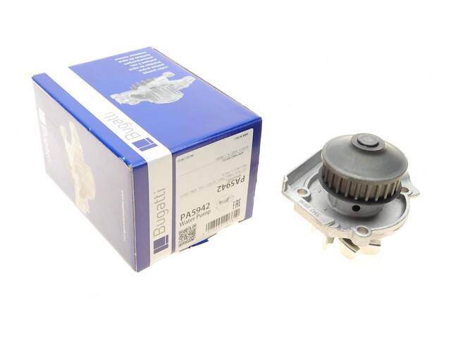 BUGATTI PA5942 Водяной насос Fiat Doblo 1.2 01-05/Panda/Punto 1.1/1.2 04- (24z) (B/B) (8 лоп.) - Фото 1