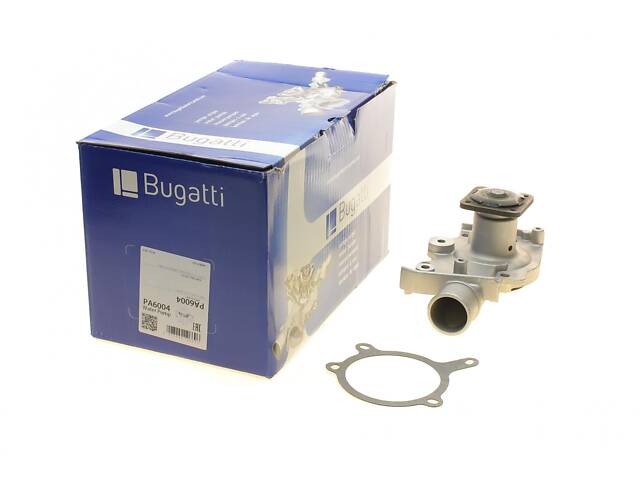 BUGATTI PA6004 Водяной насос Ford Escort V/VI/VII 1.6-1.8 16V 92-99//Fiesta III/Orion III 1.4-1.8 90-95 (R/B) (6 лоп) - Фото 1