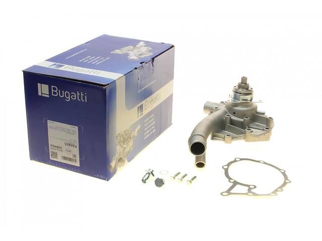 BUGATTI PA6805 Водяной насос MB 190 (W201) 1.8/2.0/2.3/2.5 84-93/Ssangyong Korando 2.3 4WD 97-06 (B/B) (4 лоп) - Фото 1