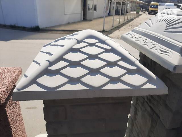 Бетонні та мраморні дашки на паркан,ковпак на стовб,парапети - Фото 18