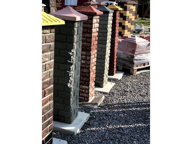 Бетонні та мраморні дашки на паркан,ковпак на стовб,парапети - Фото 2