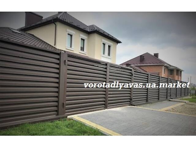 Уличные ворота в стиле 'жалюзи' - Фото 2