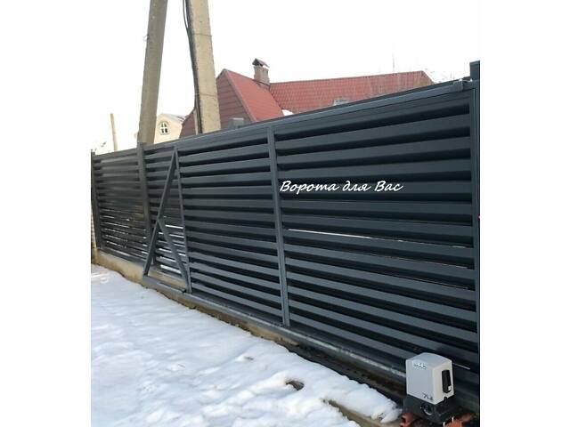 Уличные ворота в стиле 'жалюзи' - Фото 5