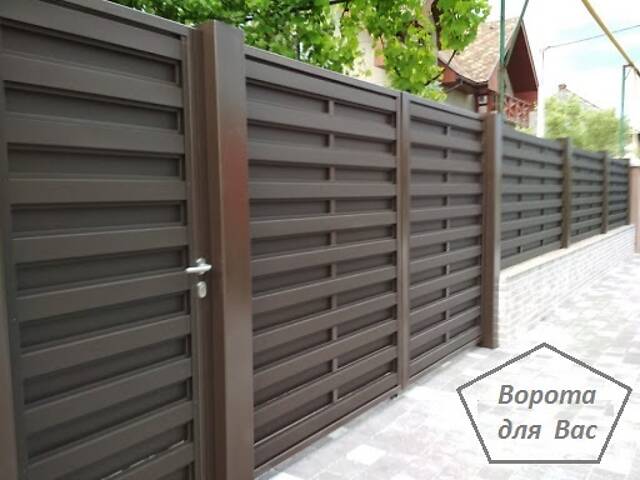 Уличные ворота в стиле 'жалюзи' - Фото 6