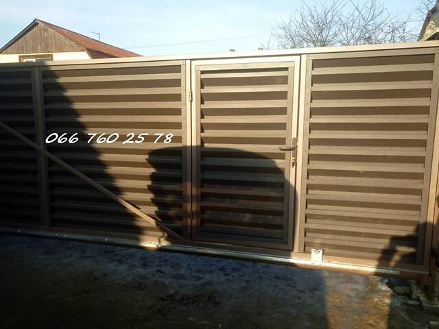 Уличные ворота в стиле 'жалюзи' - Фото 8