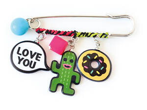 Булавка з підвісками YES Must-have 554371 7 см