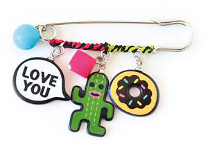 Булавка з підвісками YES Must-have 554371 7 см