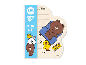 Бумага для YES To Do Line Friends boy 170325 52 листа