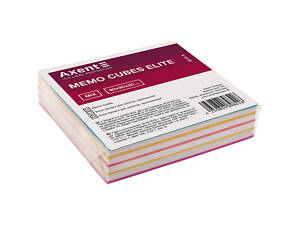 Папір для нотаток Axent проклеєний Elite Mix 90х90х20мм (8015-A)