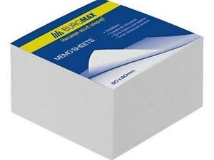 Папір для нотаток Buromax White JOBMAX 80х80х20мм., unglued (BM.2207)