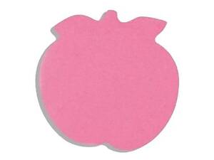 Папір для нотаток Buromax with adhesive layer &quot;Apple&quot;, 50 sheets, NEON colors mix (BM.2360-99)