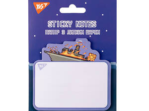 Бумага для заметок с липким слоем фигурная YES 8bit UA 170355 40 листов