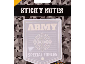Бумага для заметок с липким слоем фигурная YES Military 170400 40 листов