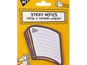 Папір для нотаток з липким шаром фігурний YES Не ускладнюй 170359 40 аркушів