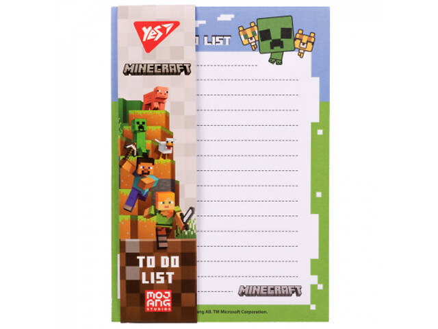 Папір для нотаток Yes на магніті To Do Minecraft (170338) - Фото 1