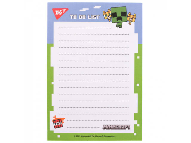 Папір для нотаток Yes на магніті To Do Minecraft (170338) - Фото 2
