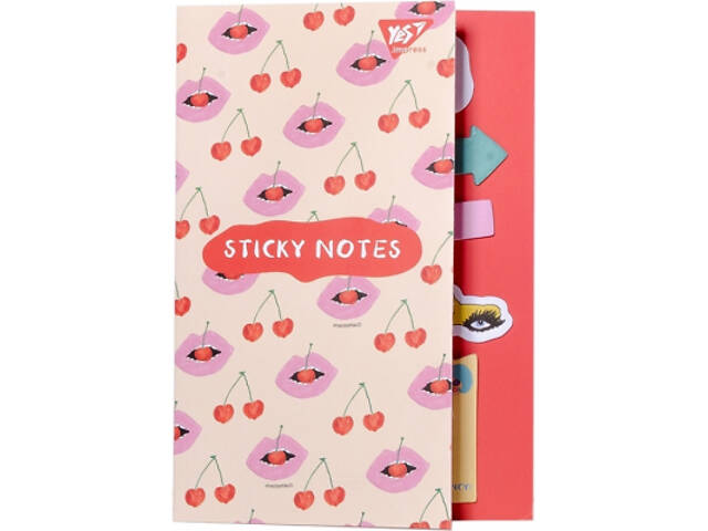 Папір для нотаток Yes з липким шаром Fancy в наборі, 8x20 аркушів (170279) - Фото 1