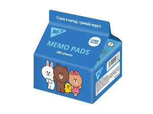 Бумага для записей YES Tetra Pak Line Friends 170318 200 листов