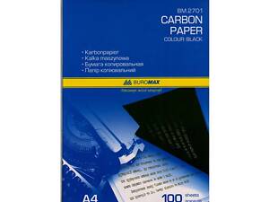 Buromax бумага копировальная А4 100 листов чёрная (BM.2701)