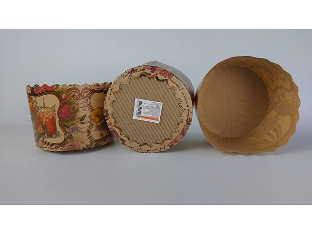 Бумажные формы для Пасхи Ø110х85 мм. Упаковка 50 шт. (на 300-350 г) Кулича, Крафинов, Панеттоне Виктория - Фото 3