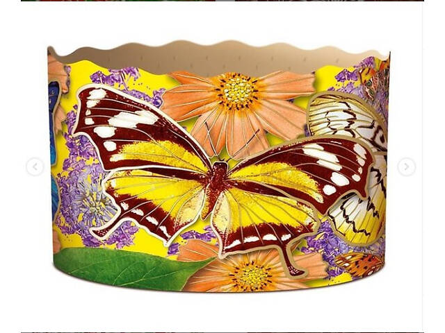 Паперові форми для Паски Ø130х85 мм. Ящик 300 шт. Крафінів, Панеттоне (на 500 г тіста) Метелик - Фото 5