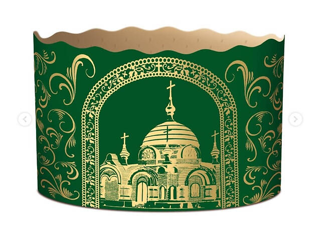 Паперові форми для Паски Ø130х85 мм. Ящик 300 шт. Крафінів, Панеттоне (на 500 г тіста) Собор - Фото 4