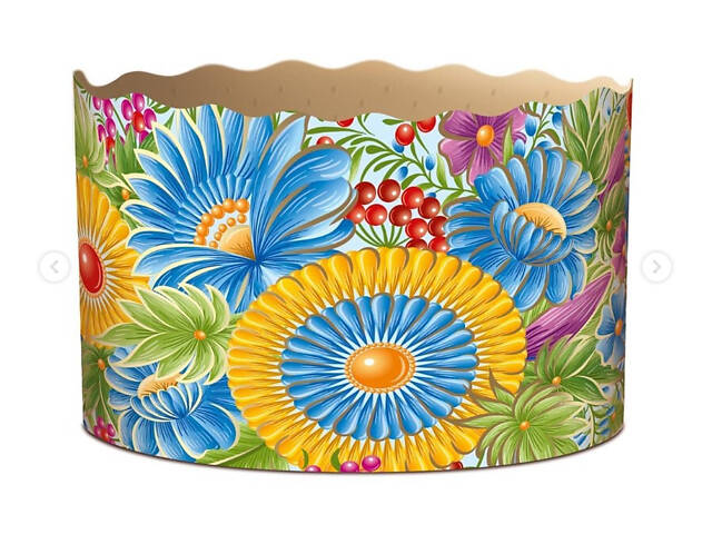 Паперові форми для Паски Ø130х85 мм. Ящик 300 шт. Крафінів, Панеттоне (на 500 г тіста) Петриківка - Фото 5